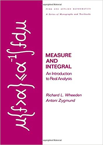 Measure and Integral: An Introduction to Real Analysis