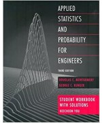 Applied Statistics and Probability for Engineers, 3rd - Student Workbook with Solustions