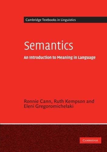 Semantics: An Introduction to Meaning in language