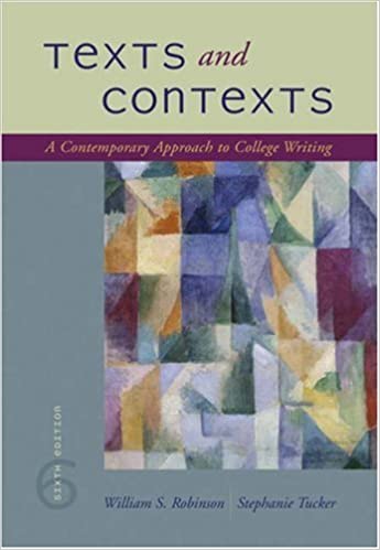 Texts and Contexts : A Contemporary Approach to College Writing(2005)