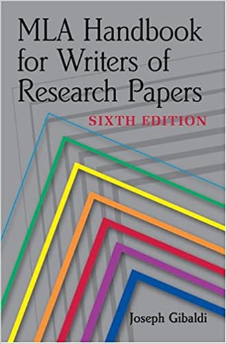 MLA Handbook for Writers of Research Papers(6th)
