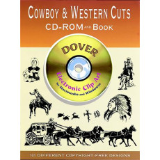 Cowboy and Western Cuts CD-ROM and Book