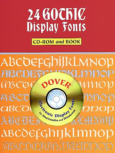 24 Gothic Display Fonts CD-ROM and Book