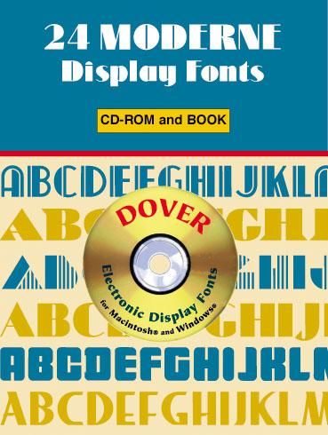 24 Moderne Display Fonts CD-ROM and Book