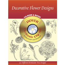 Decorative Flower Designs CD-ROM and Book