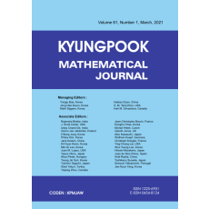 Kyungpook Mathematical Journal  Volume 61