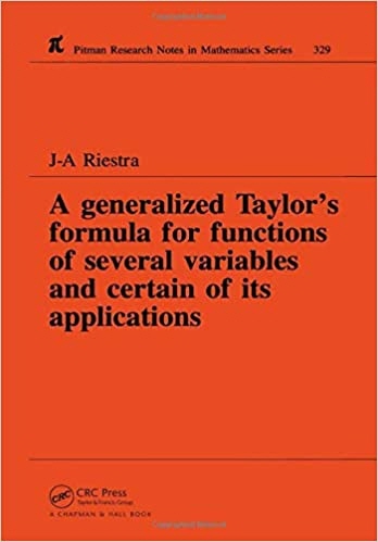 A Generalized Taylor's Formula for Functions of Several Variables and Certain of Its Applications(1995)