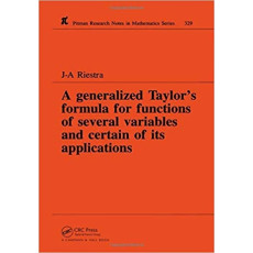 A Generalized Taylor's Formula for Functions of Several Variables and Certain of Its Applications(1995)
